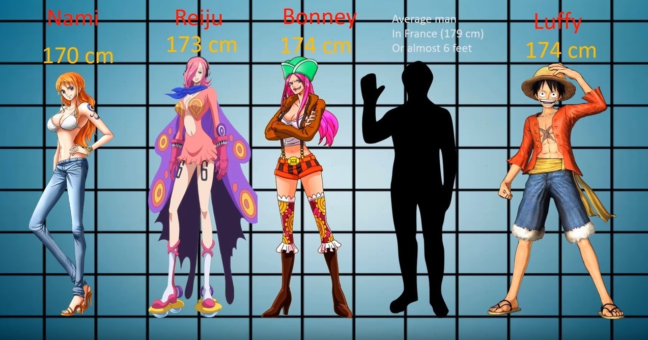 並べてみるととんでもない事に ワンピースキャラの身長比較が凄い One Pieceを読み解く